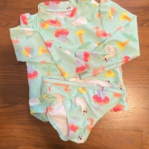 Flamingo Carters Rash Guard set